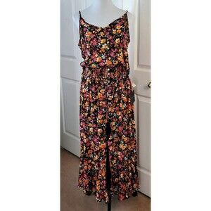 NWT Cynthia Rowley Womens Floral High Low Maxi Skirt Tank Top 2-piece Set